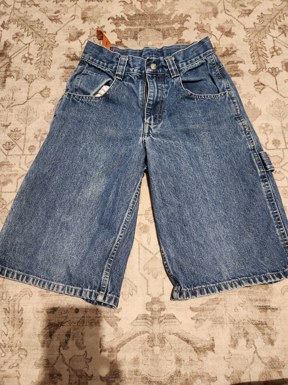 Lee Kids Blue Denim Carpenter Shorts